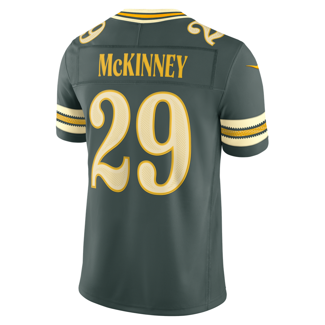 Xavier McKinney Green Bay Packers Nike Green 2026 Rivalries Collection Stitched Limited Jersey