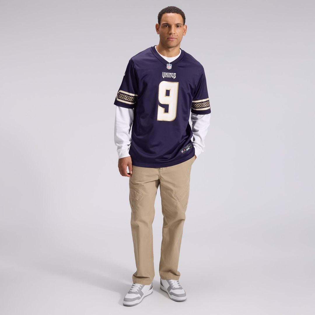 J.J McCarthy Minnesota Vikings Nike Purple 2026 Rivalries Collection Game Jersey