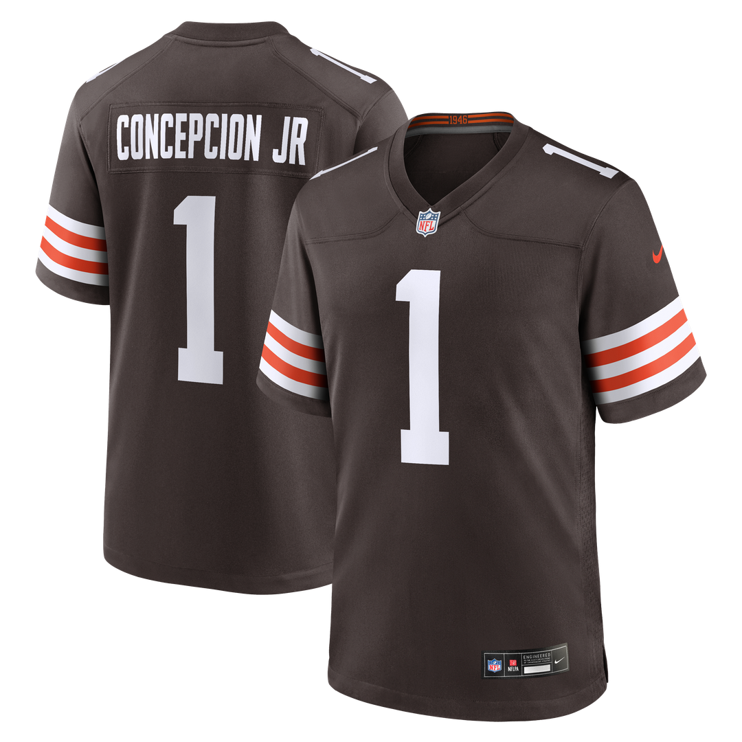 KC Concepcion Jr. Cleveland Browns Nike Brown Team Game Jersey