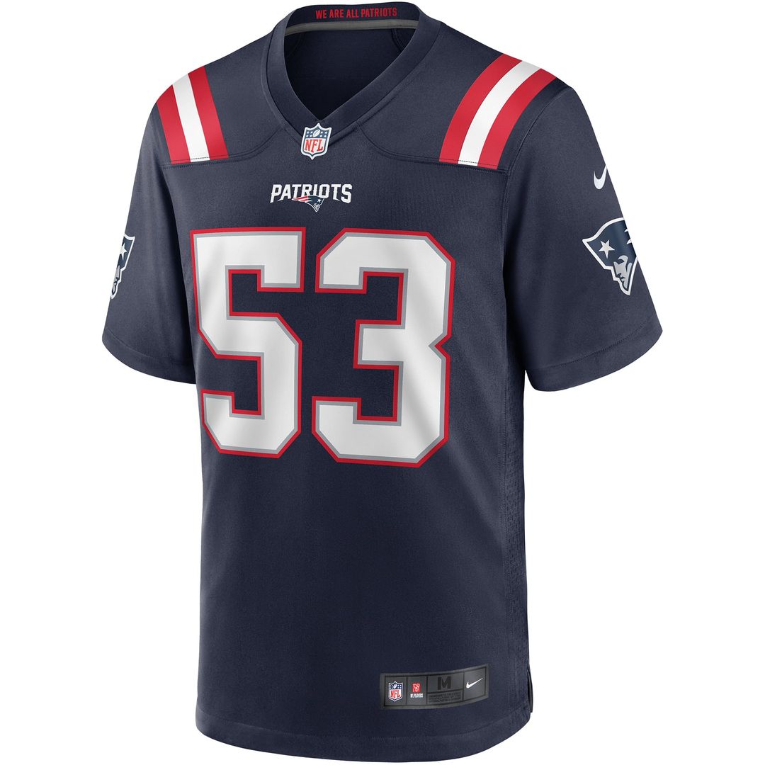 Chris Slade New England Patriots Nike Navy Game Retired Player Jersey