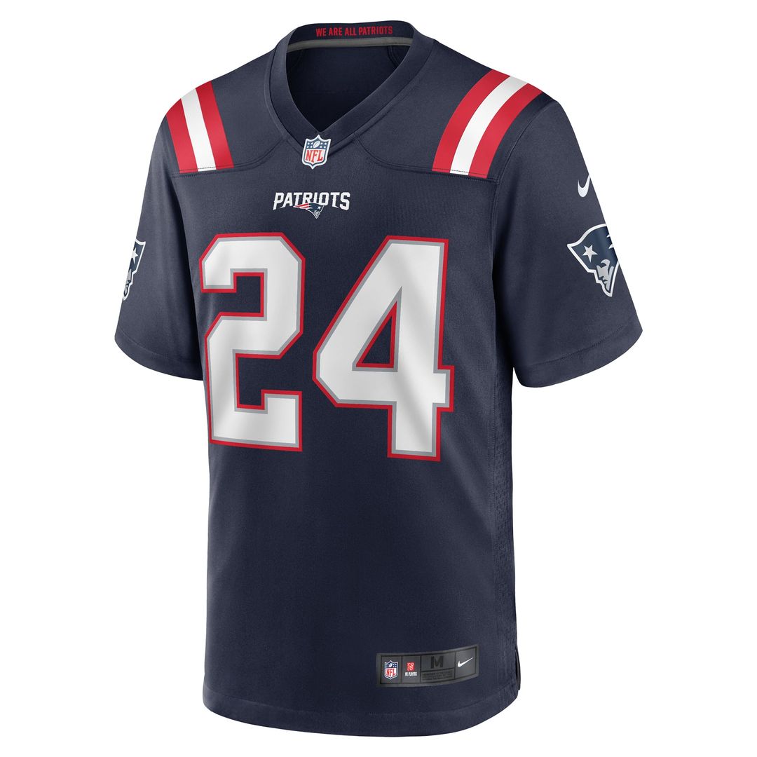 Dell Pettus New England Patriots Nike Navy Game Jersey