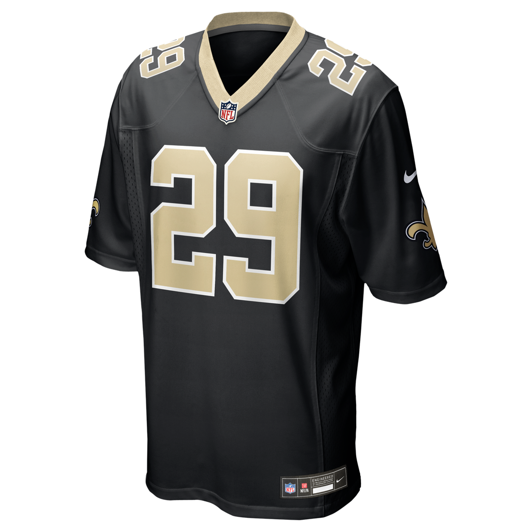 Quincy Riley New Orleans Saints Nike Black Team Game Jersey