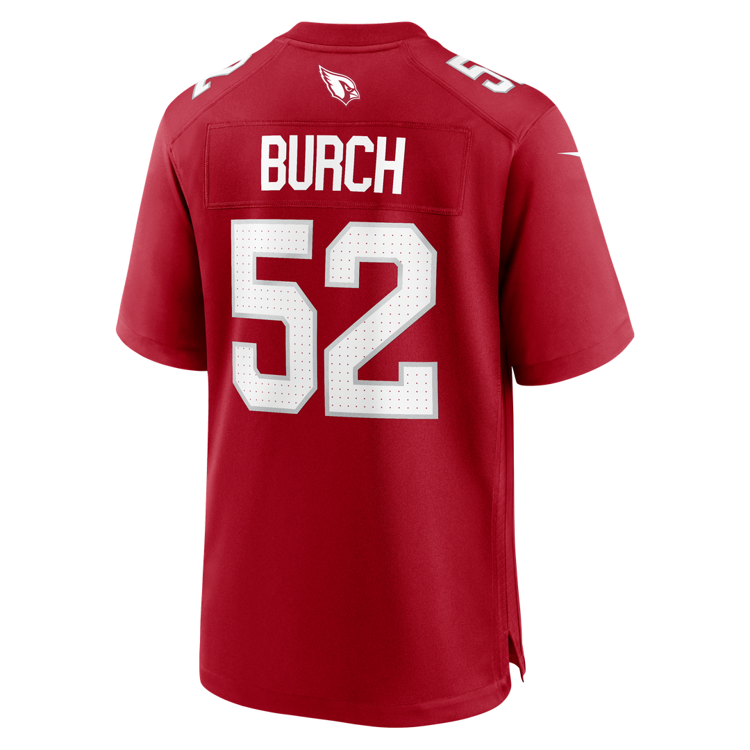 Jordan Burch Arizona Cardinals Nike Cardinal Team Game Jersey