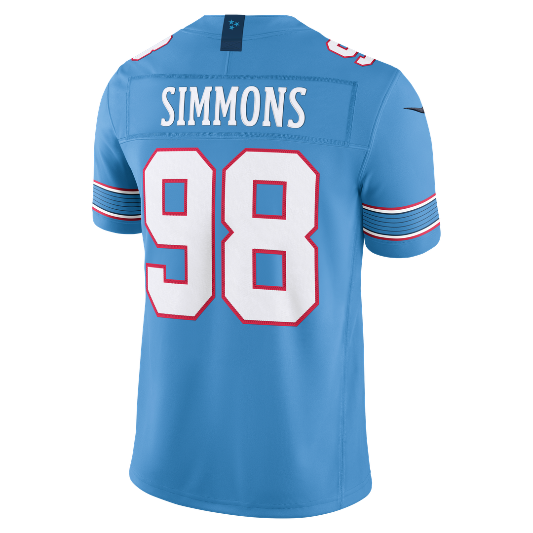 Jeffery Simmons Tennessee Titans Nike White Vapor F.U.S.E. Stitched Limited Jersey