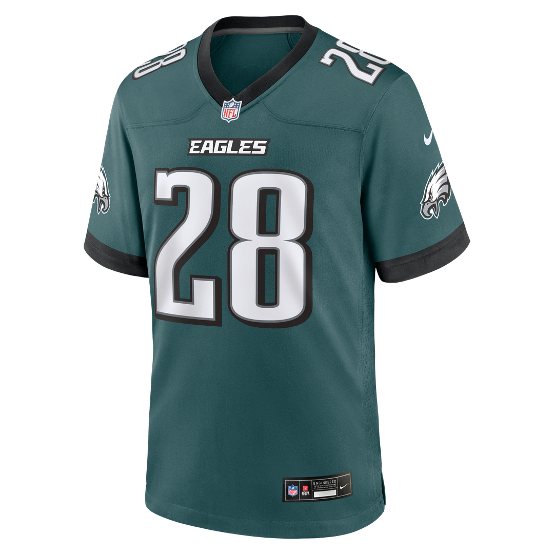 Will Shipley Philadelphia Eagles Nike Midnight Green Team Game Jersey