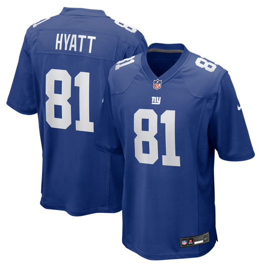 Jalin Hyatt New York Giants Nike Royal Team Game Jersey