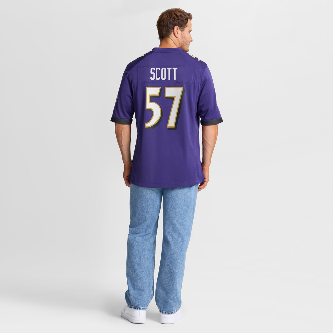 Bart Scott Baltimore Ravens Nike Purple Game Retired Player Jersey
