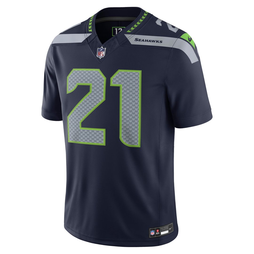 Devon Witherspoon Seattle Seahawks Nike College Navy Team Vapor F.U.S.E. Stitched Limited Jersey