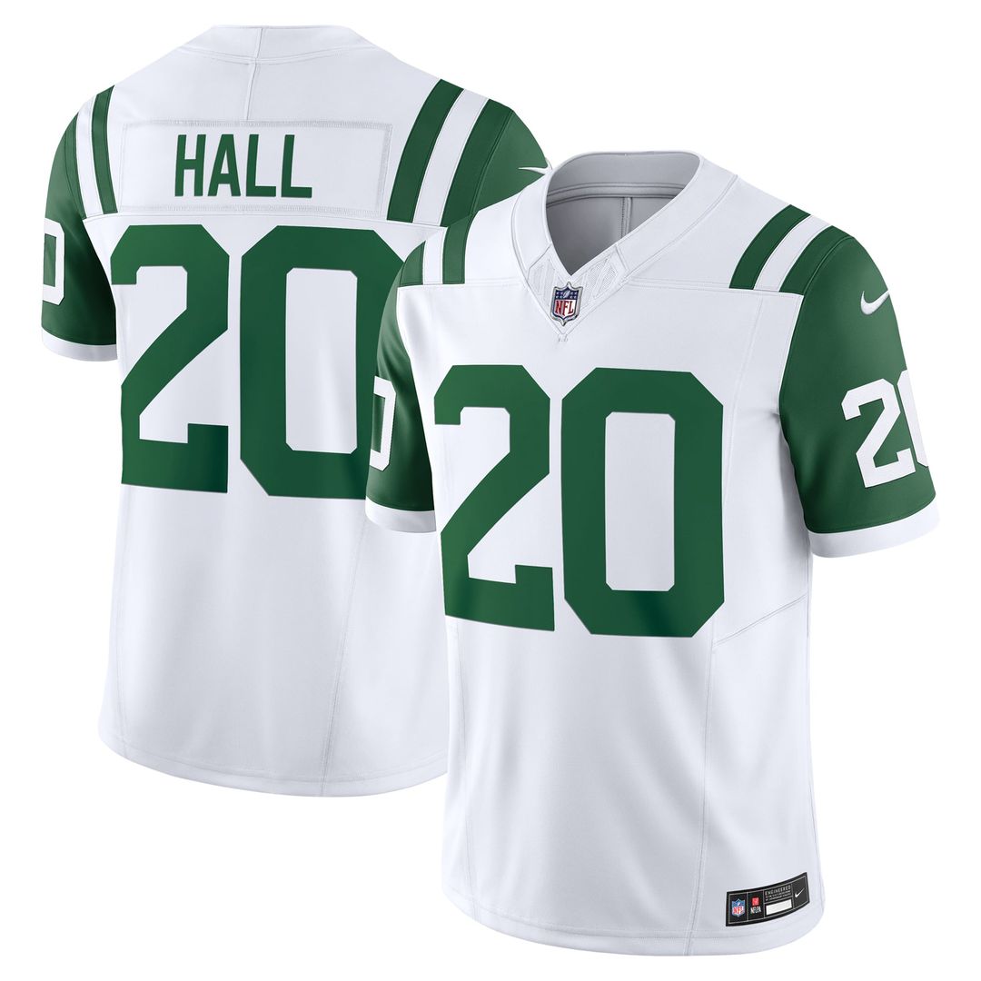 Breece Hall New York Jets Nike White Classic Alternate Vapor F.U.S.E. Limited Jersey