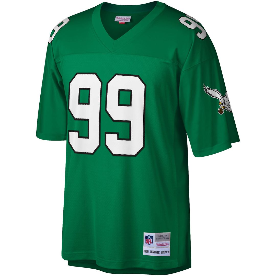 Jerome Brown Philadelphia Eagles Mitchell & Ness Kelly Green Legacy Replica Jersey