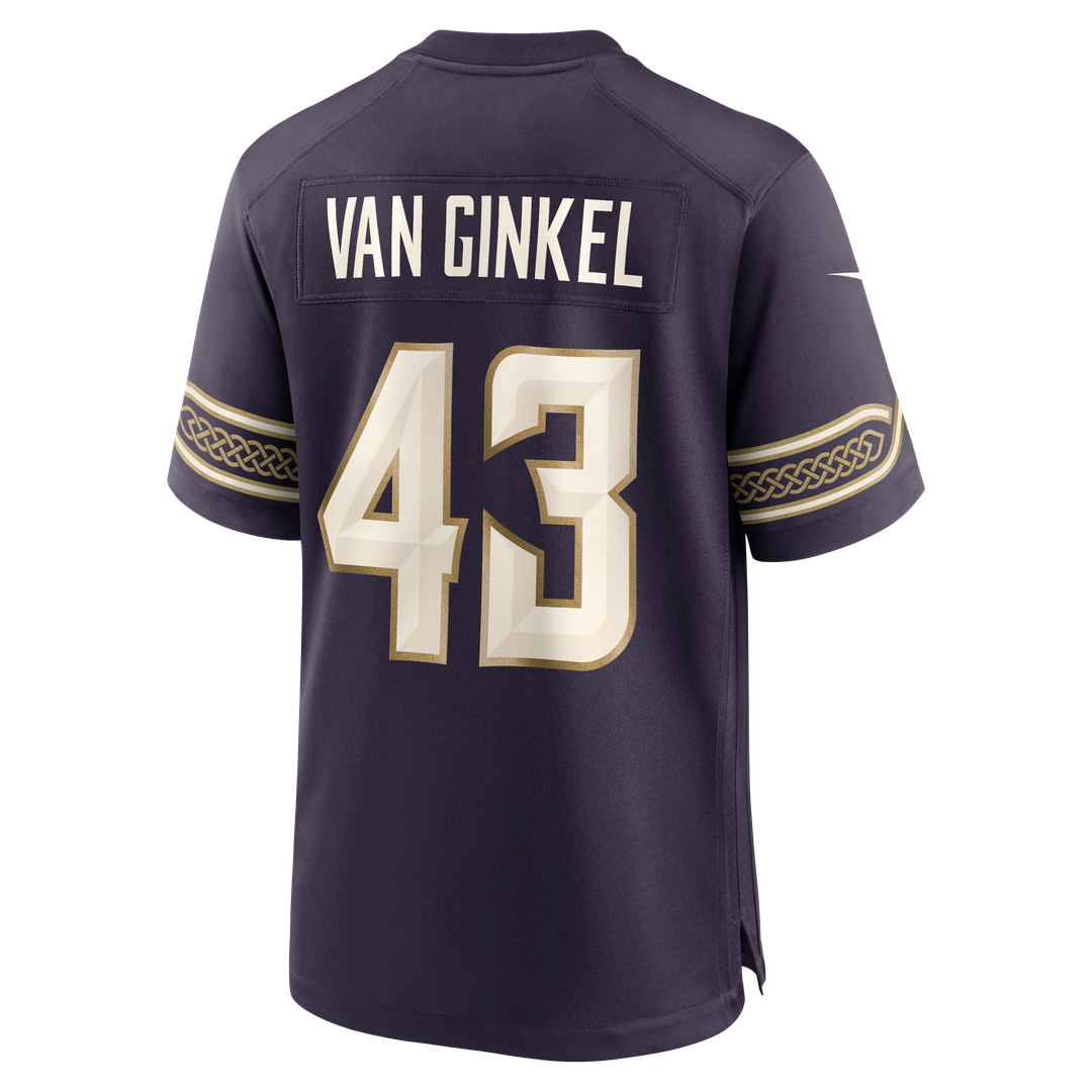 Andrew Van Ginkel Minnesota Vikings Nike Purple 2026 Rivalries Collection Game Jersey
