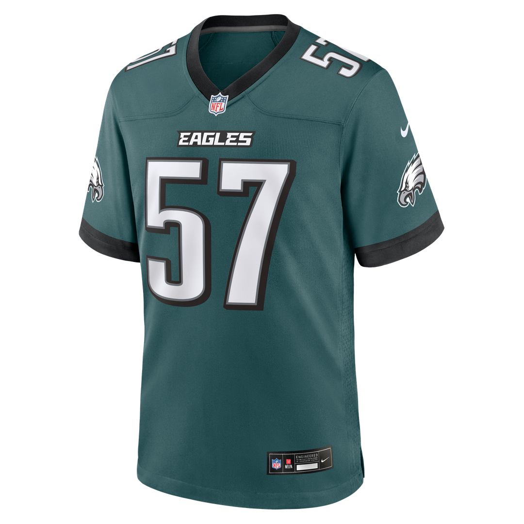 A.J. Epenesa Philadelphia Eagles Nike Midnight Green Team Game Jersey