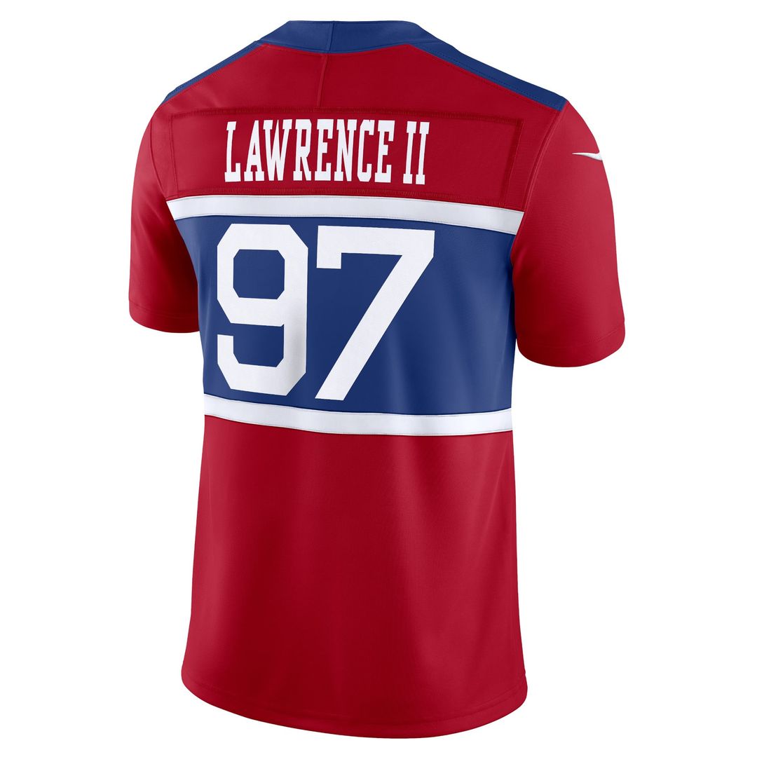 Dexter Lawrence II New York Giants Nike Century Red Alternate Vapor F.U.S.E. Limited Jersey