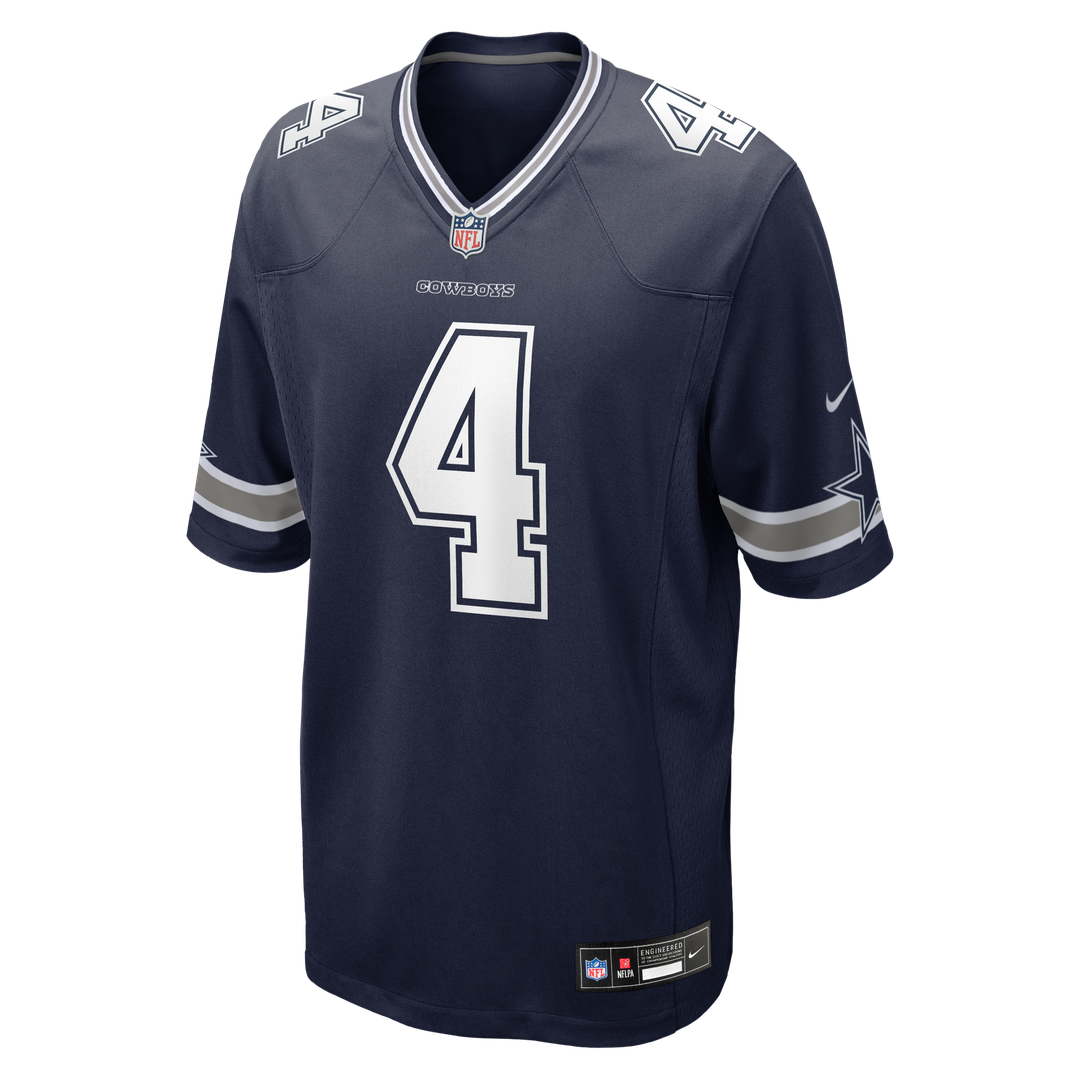 Dak Prescott Dallas Cowboys Nike Navy Game Team Jersey