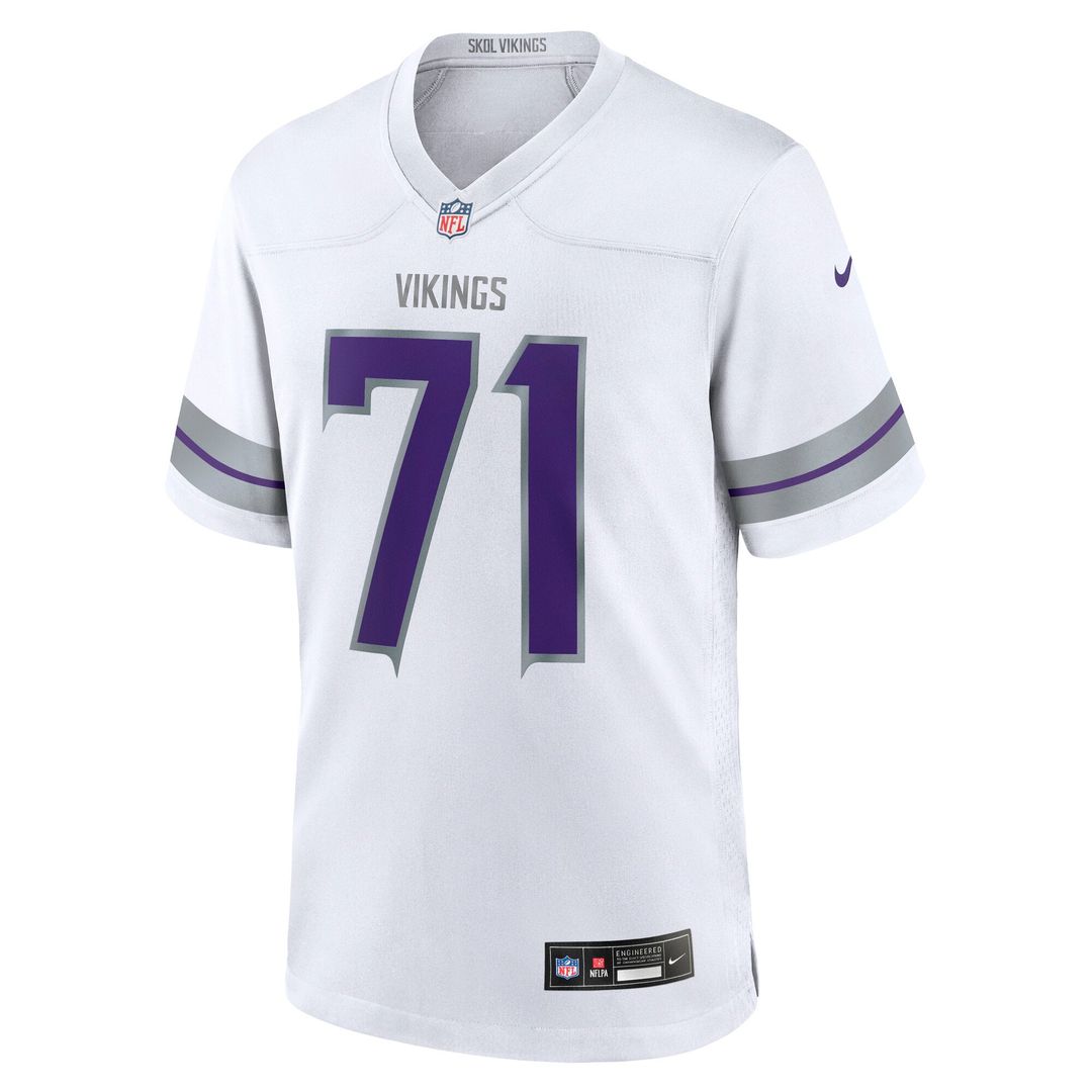 Christian Darrisaw Minnesota Vikings Nike White Alternate Game Jersey