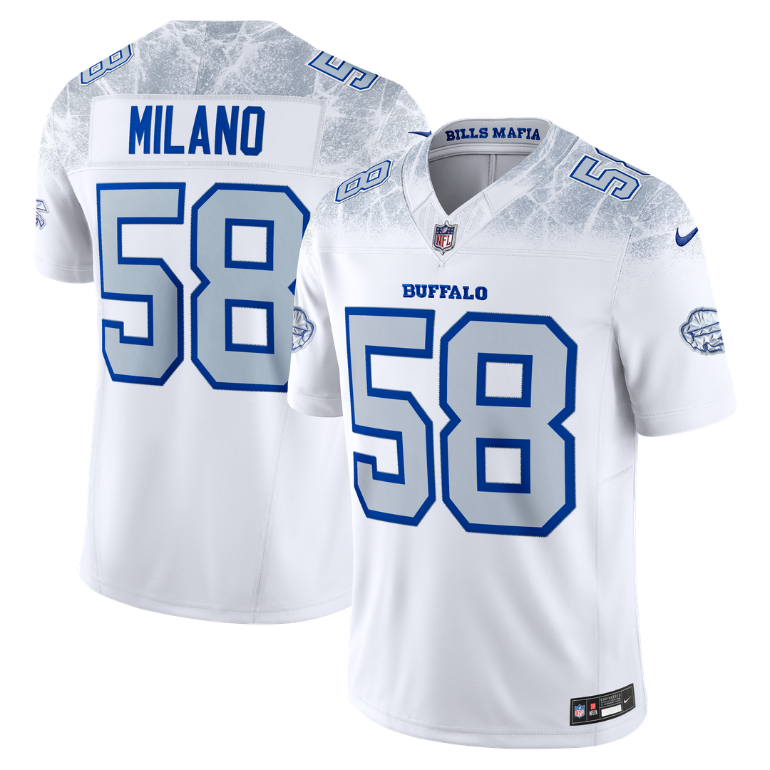 Matt Milano Buffalo Bills Nike White Rivalries Collection Stitched Limited Jersey