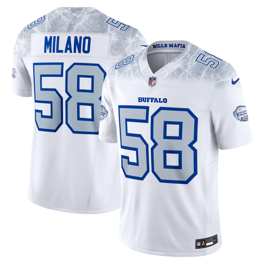Matt Milano Buffalo Bills Nike White Rivalries Collection Stitched Limited Jersey