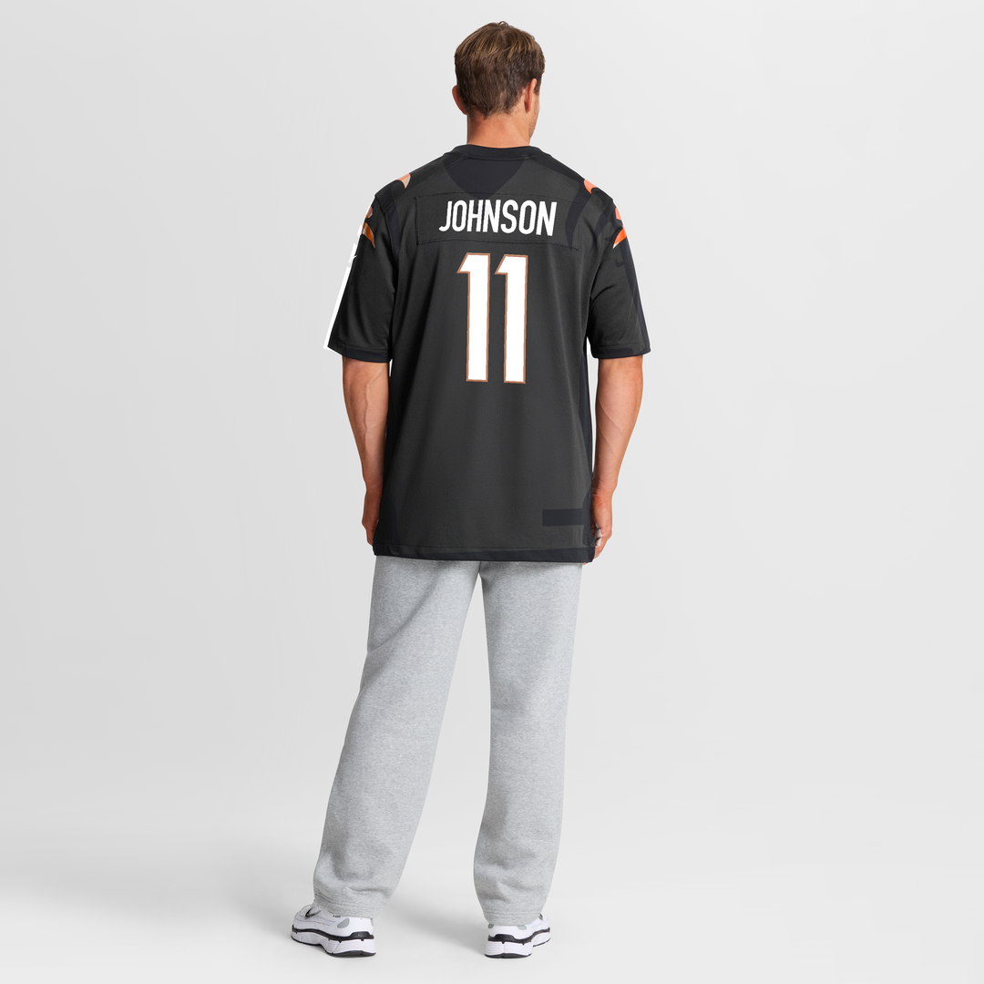 Josh Johnson Cincinnati Bengals Nike Black Team Game Jersey