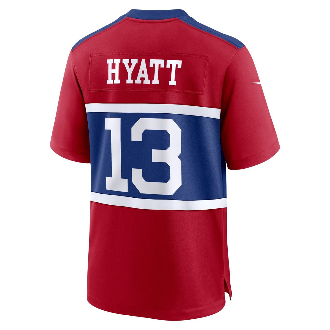 Jalin Hyatt New York Giants Nike Century Red Alternate Player Game Jersey