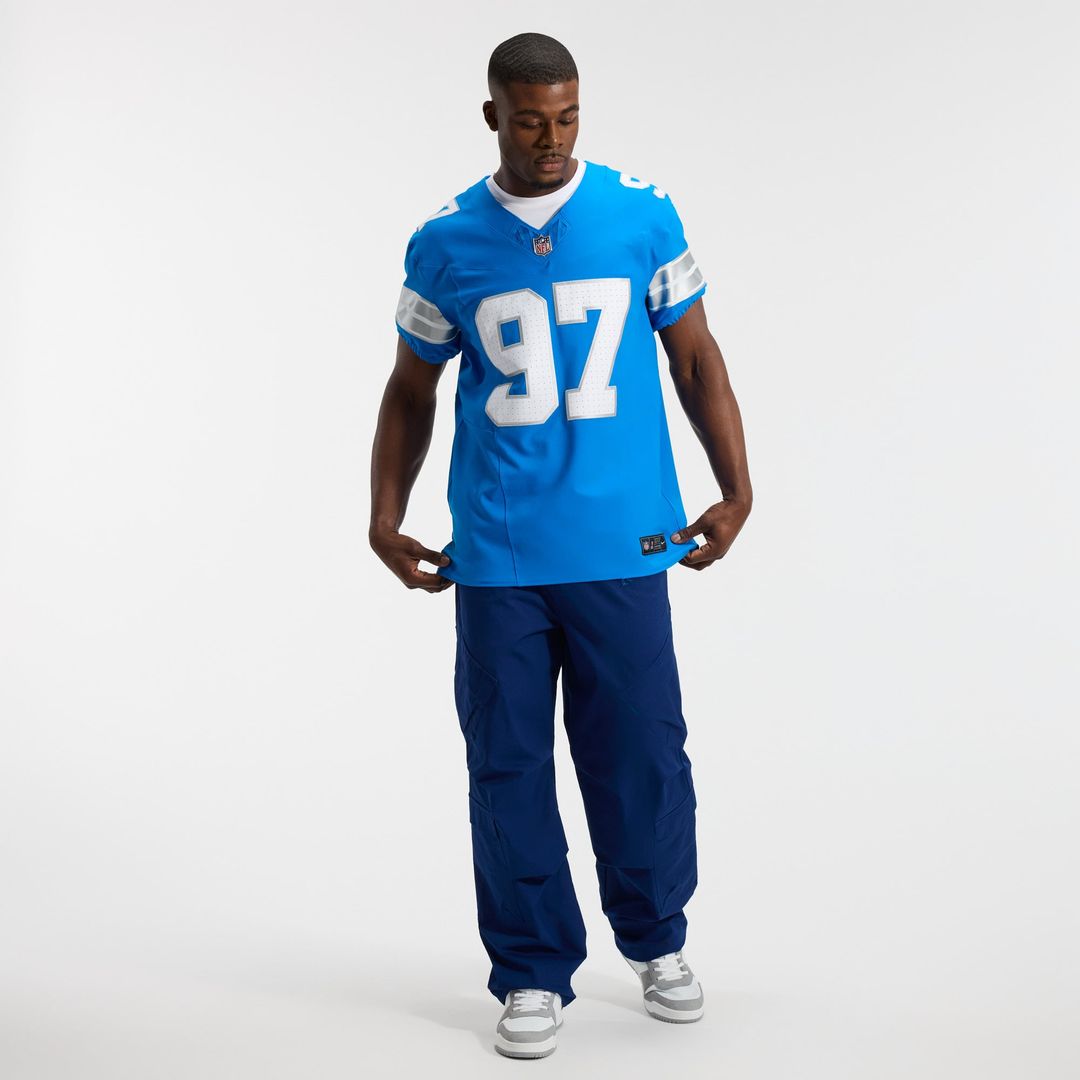 Aidan Hutchinson Detroit Lions Nike Black Alternate Vapor F.U.S.E. Elite Jersey