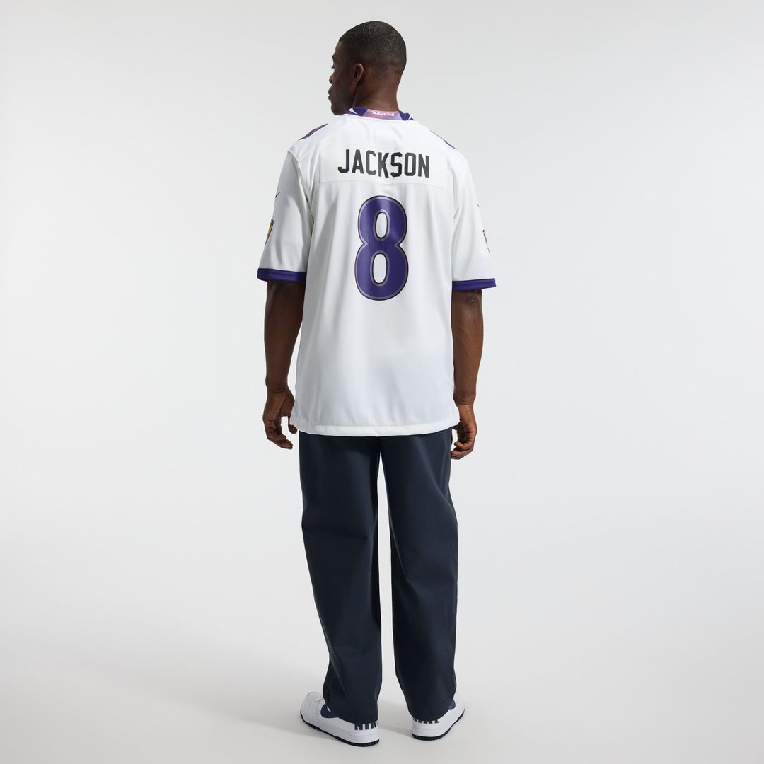 Lamar Jackson Baltimore Ravens Nike White Game Jersey