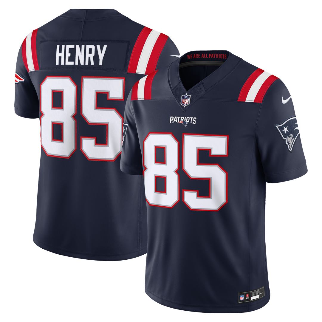 Hunter Henry New England Patriots Nike Navy Team Vapor F.U.S.E. Stitched Limited Jersey
