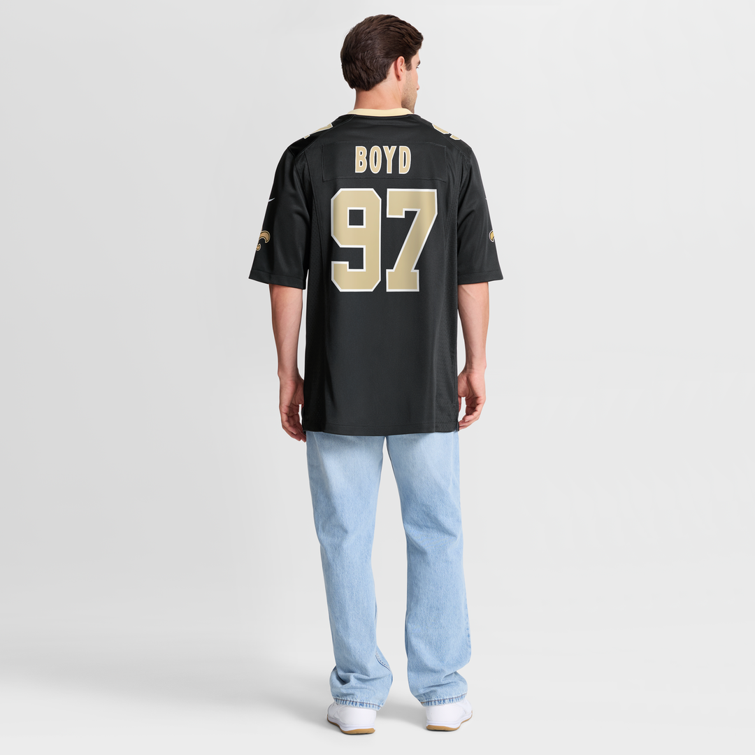 Khristian Boyd New Orleans Saints Nike Black Game Jersey