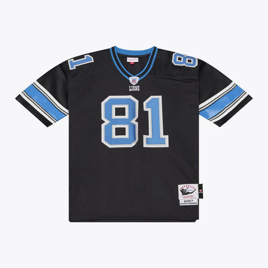 Calvin Johnson Detroit Lions Mitchell & Ness Black 2007 Authentic Throwback Jersey