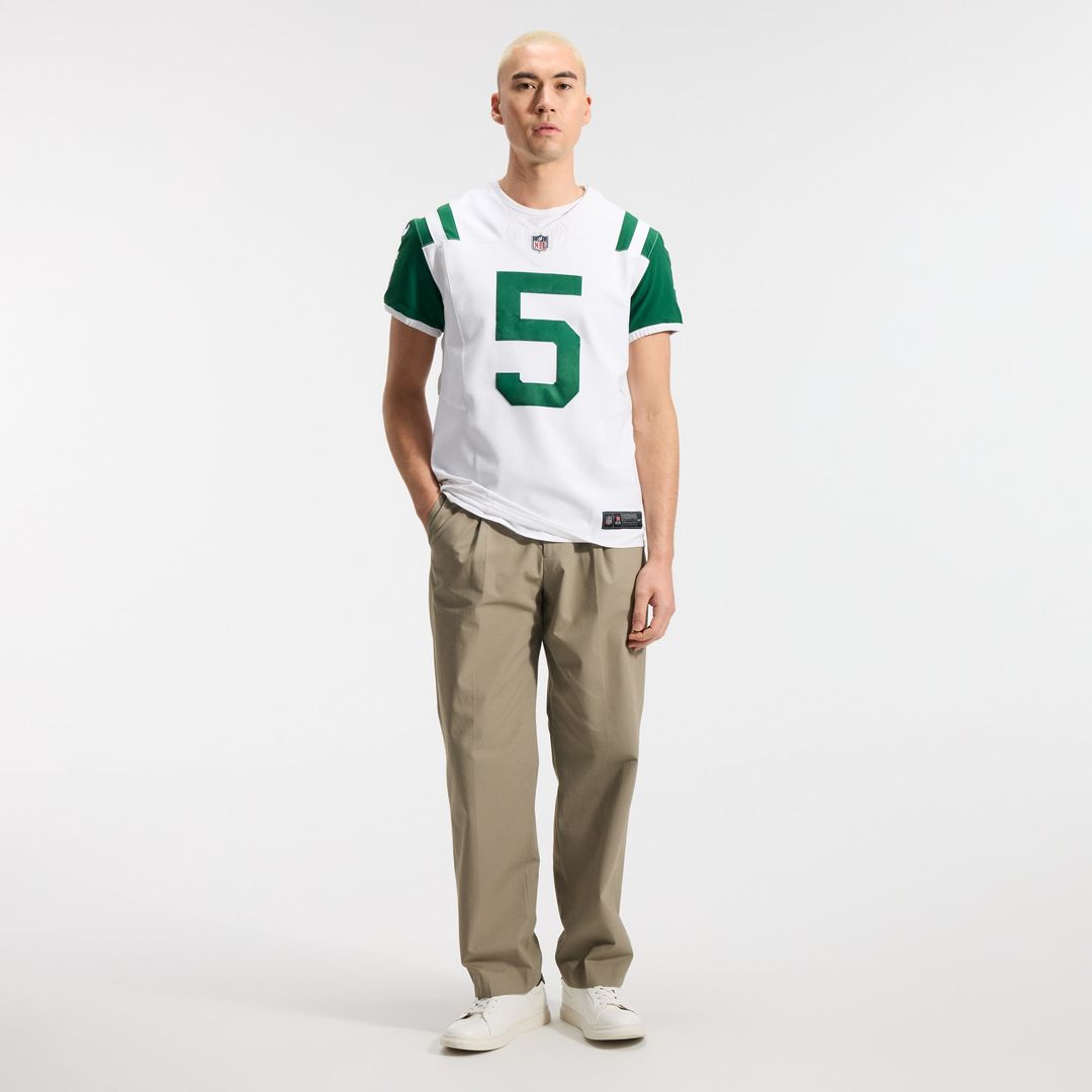 Garrett Wilson New York Jets Nike White Classic Alternate Vapor F.U.S.E. Elite Jersey