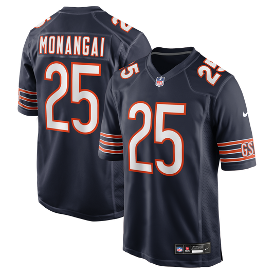 Kyle Monangai Chicago Bears Nike Navy Team Game Jersey