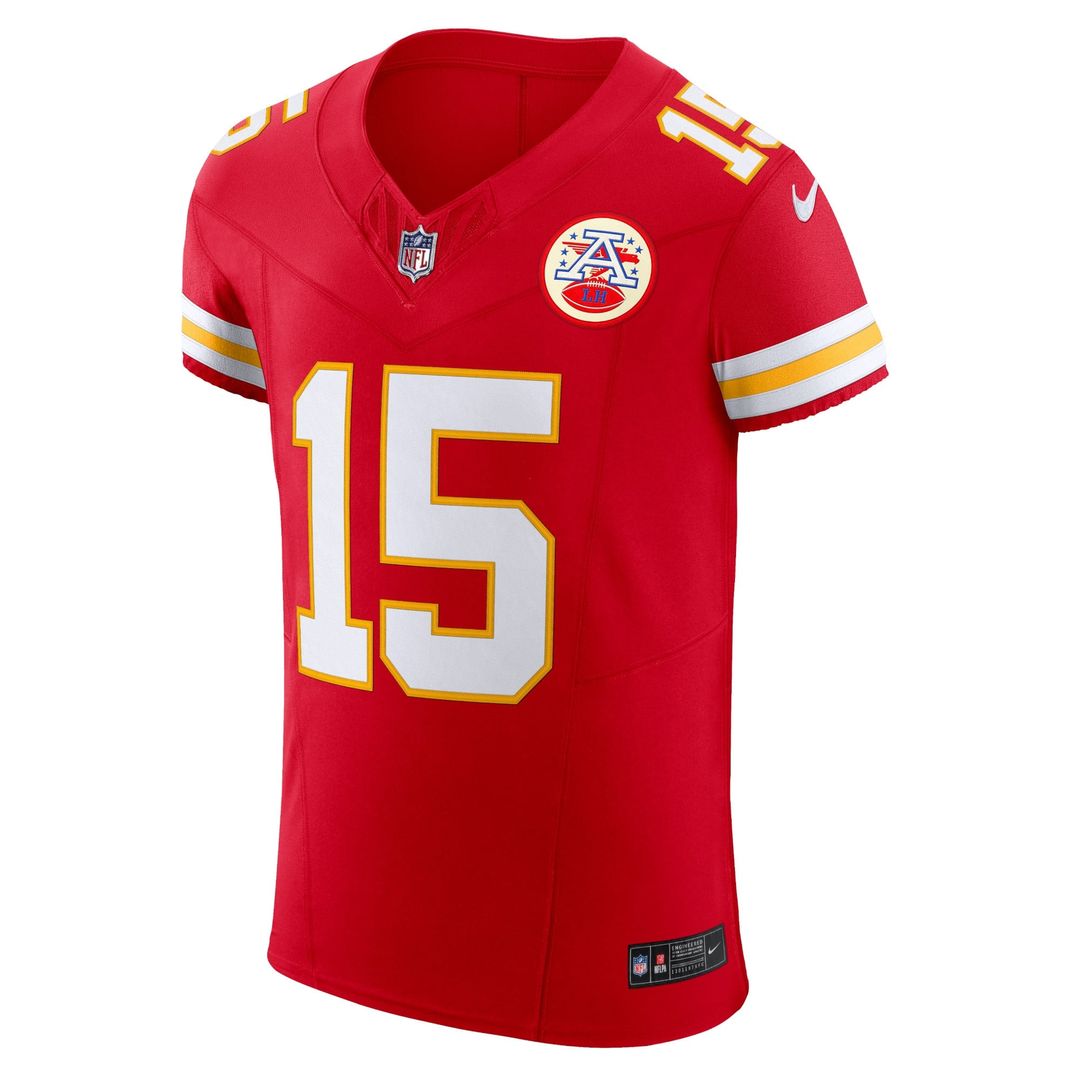 Patrick Mahomes Kansas City Chiefs Nike Red Team Vapor F.U.S.E. Elite Jersey