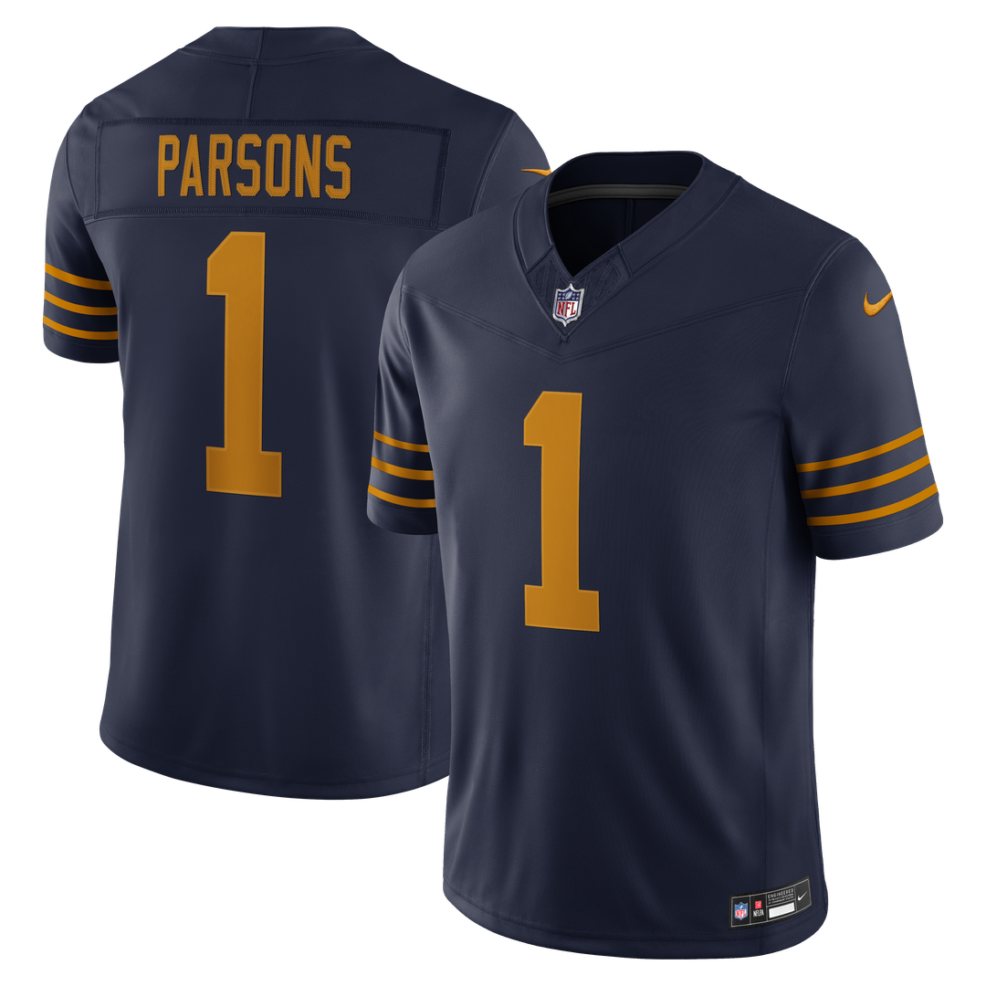 Micah Parsons Green Bay Packers Nike Navy Alternate Vapor F.U.S.E. Stitched Limited Jersey