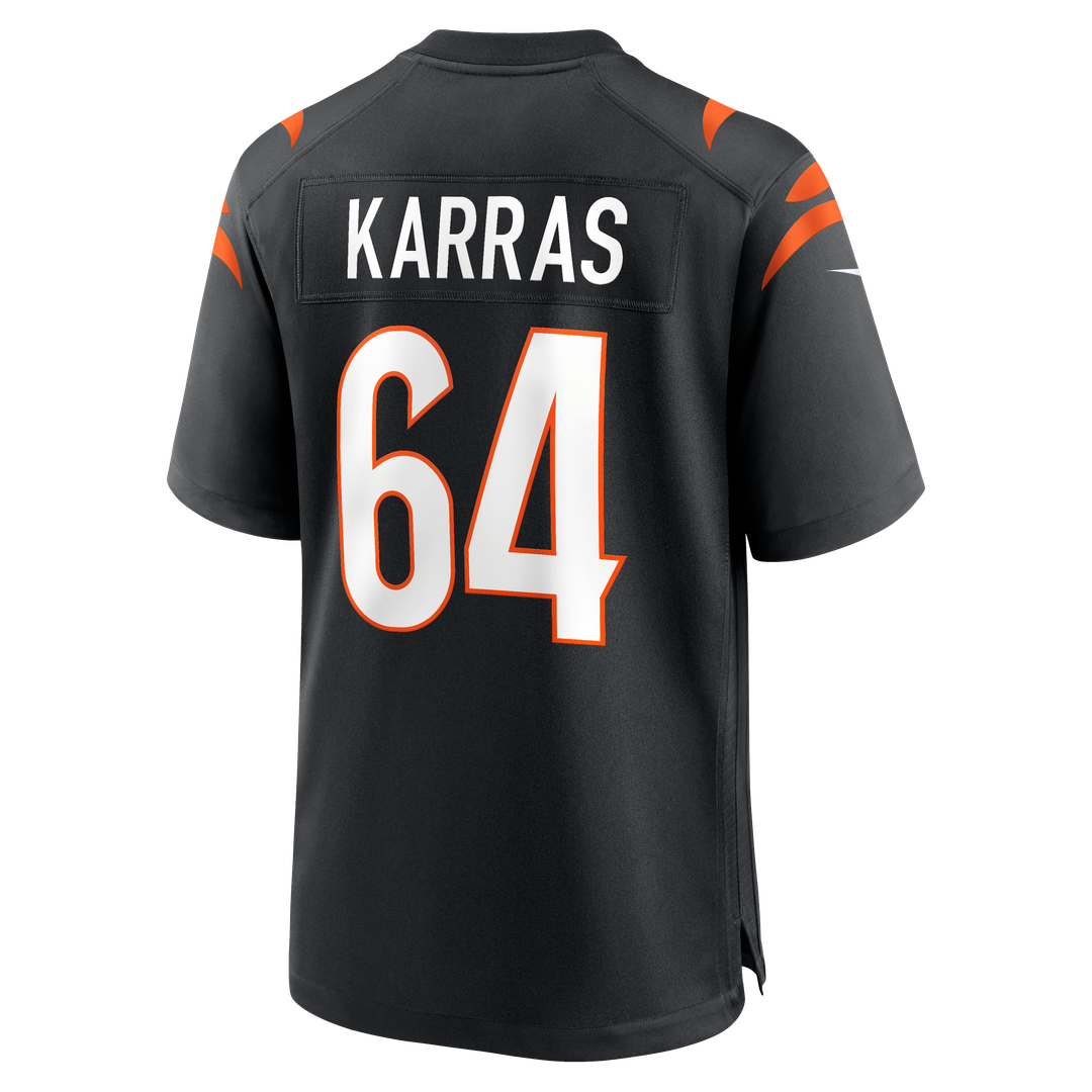 Ted Karras Cincinnati Bengals Nike Black Game Player Jersey