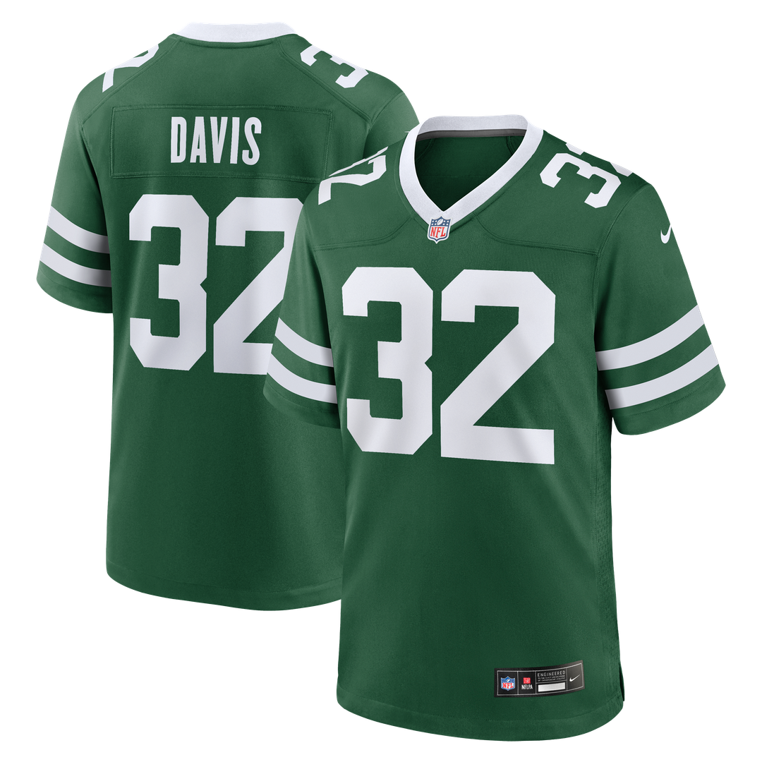 Isaiah Davis New York Jets Nike Legacy Green Team Game Jersey