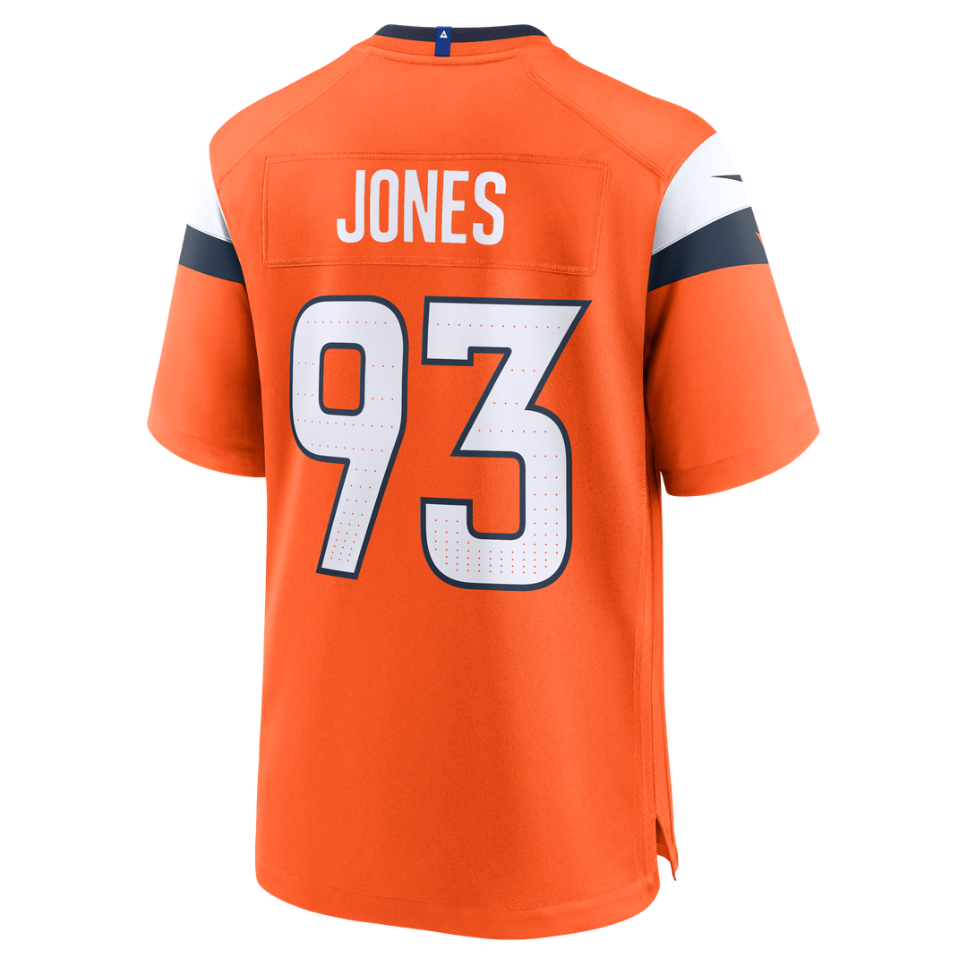 D.J. Jones Denver Broncos Nike Orange Team Game Jersey