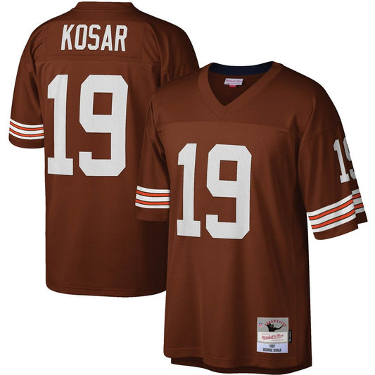 Bernie Kosar Cleveland Browns Mitchell & Ness Brown Legacy Replica Jersey