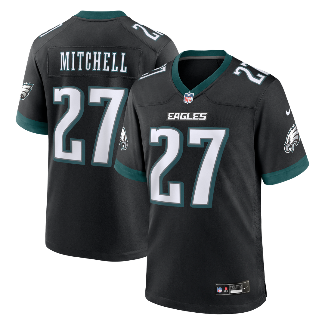 Quinyon Mitchell Philadelphia Eagles Nike Black Alternate Game Jersey