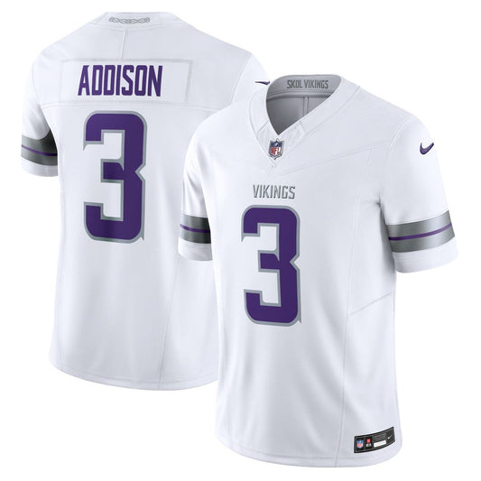 Jordan Addison Minnesota Vikings Nike White Alternate Vapor F.U.S.E. Limited Jersey