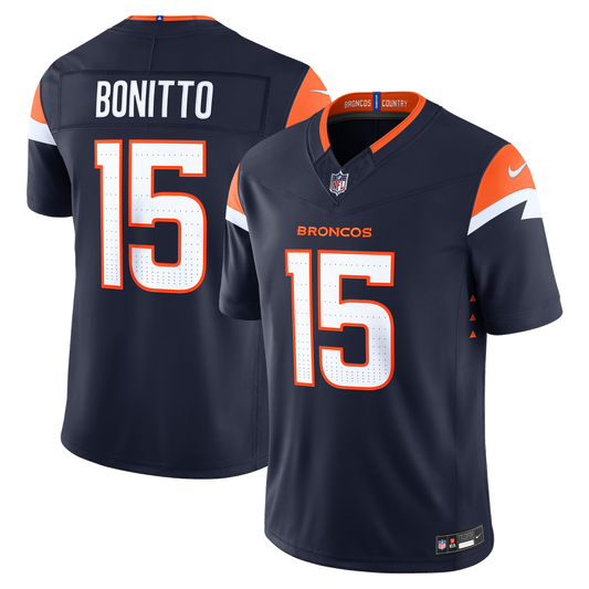 Nik Bonitto Denver Broncos Nike Navy Alternate Vapor F.U.S.E. Stitched Limited Jersey
