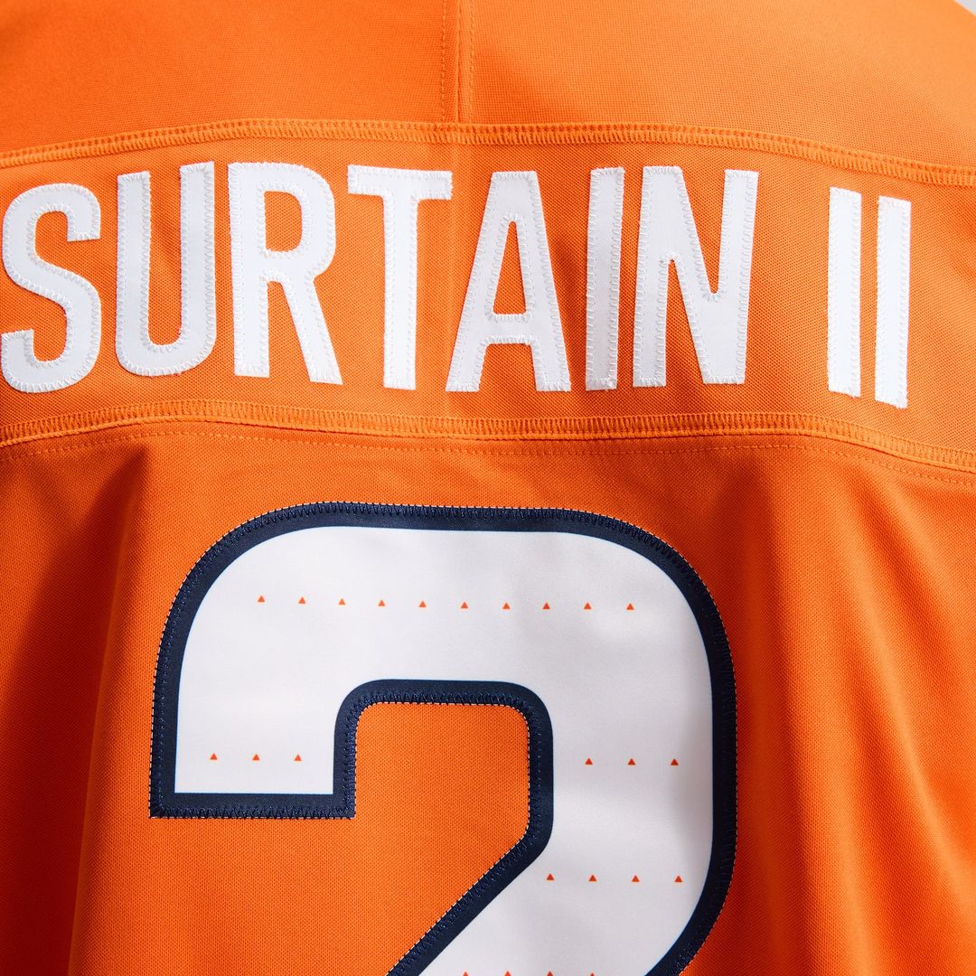 Pat Surtain II Denver Broncos Nike Navy Alternate Vapor F.U.S.E. Stitched Limited Jersey