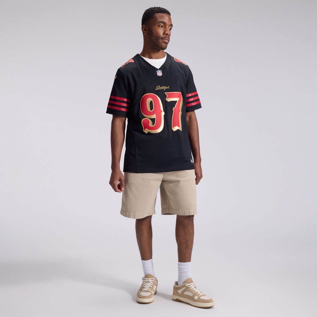 Nick Bosa San Francisco 49ers Nike Black Rivalries Collection Stitched Limited Jersey