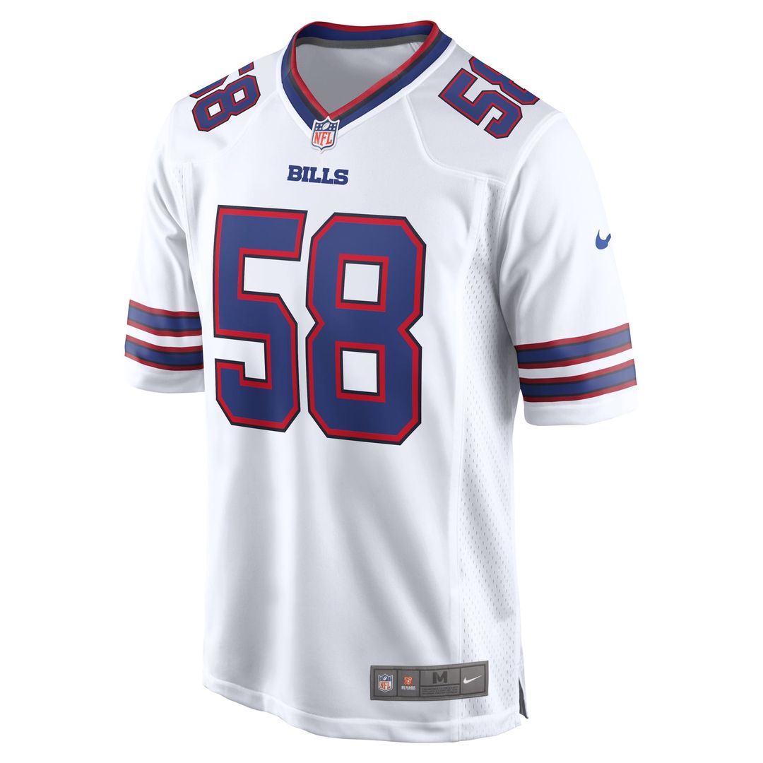 Matt Milano Buffalo Bills Nike White Away Game Player Jersey