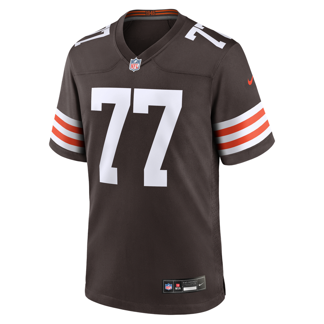 Zion Johnson Cleveland Browns Nike Brown Team Game Jersey
