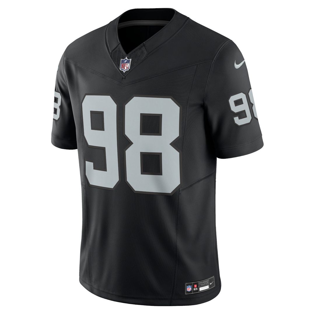 Maxx Crosby Las Vegas Raiders Nike Black Vapor F.U.S.E. Limited Jersey