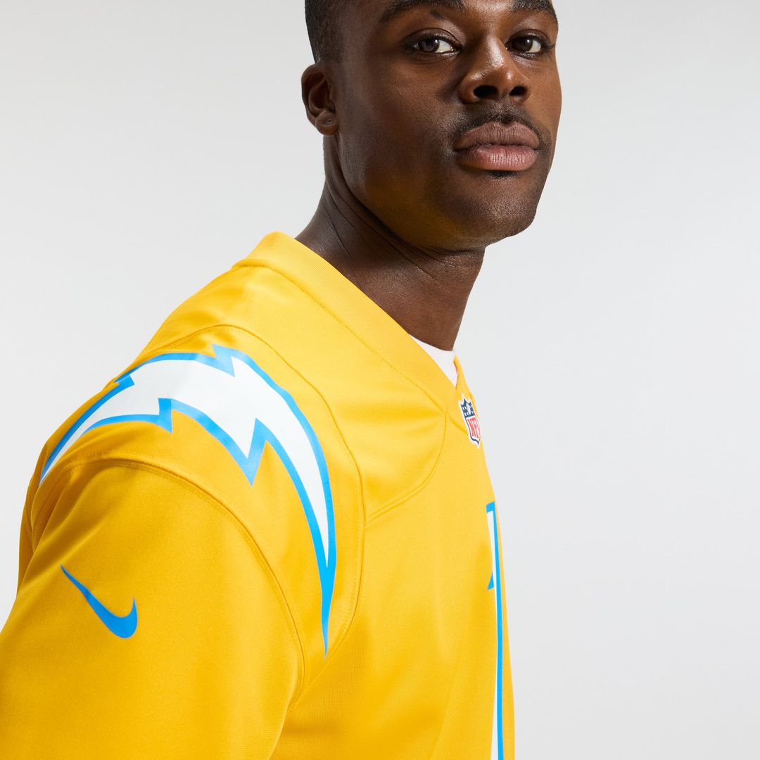 Quentin Johnston Los Angeles Chargers Nike Gold Alternate Charger Power Game Player Jersey