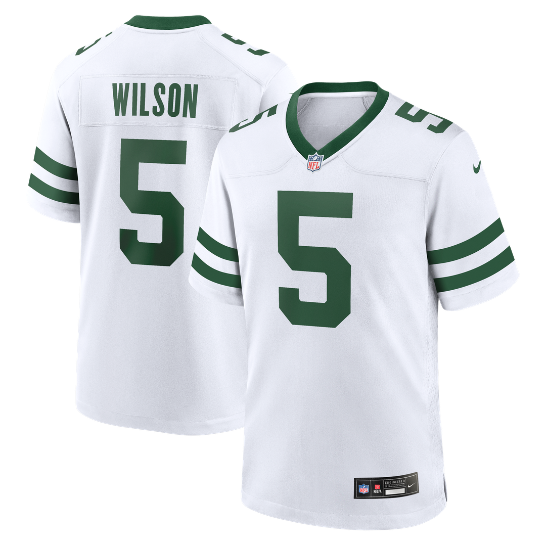 Garrett Wilson New York Jets Nike Legacy White Game Jersey