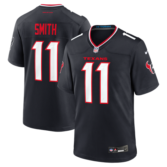 Tremon Smith Houston Texans Nike Navy Team Game Jersey