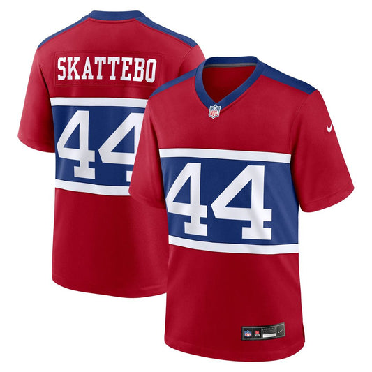Cam Skattebo New York Giants Nike Red Alternate Century Red Game Jersey