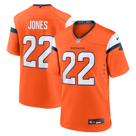 Brandon Jones Denver Broncos Nike Orange Team Game Jersey