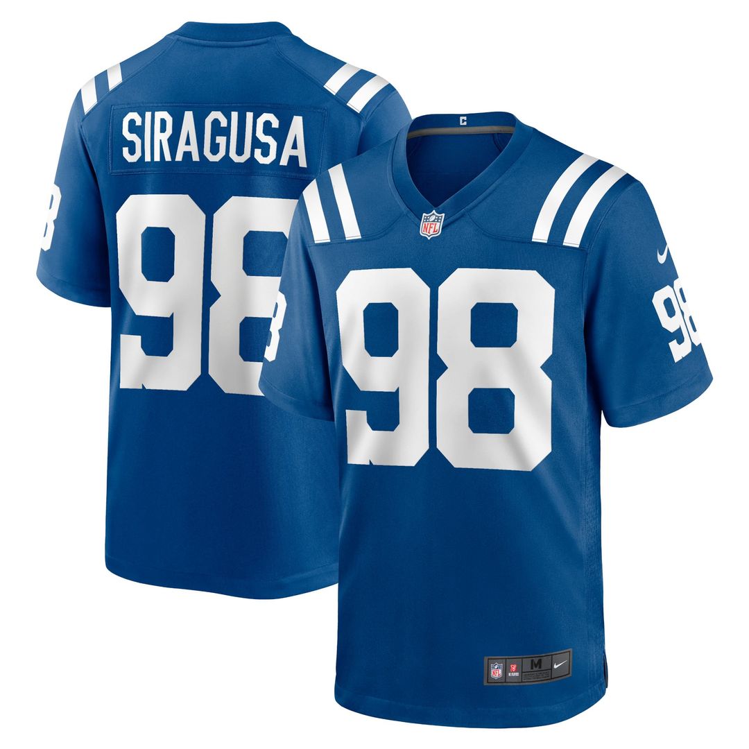 Tony Siragusa Indianapolis Colts Nike Royal Game Retired Player Jersey